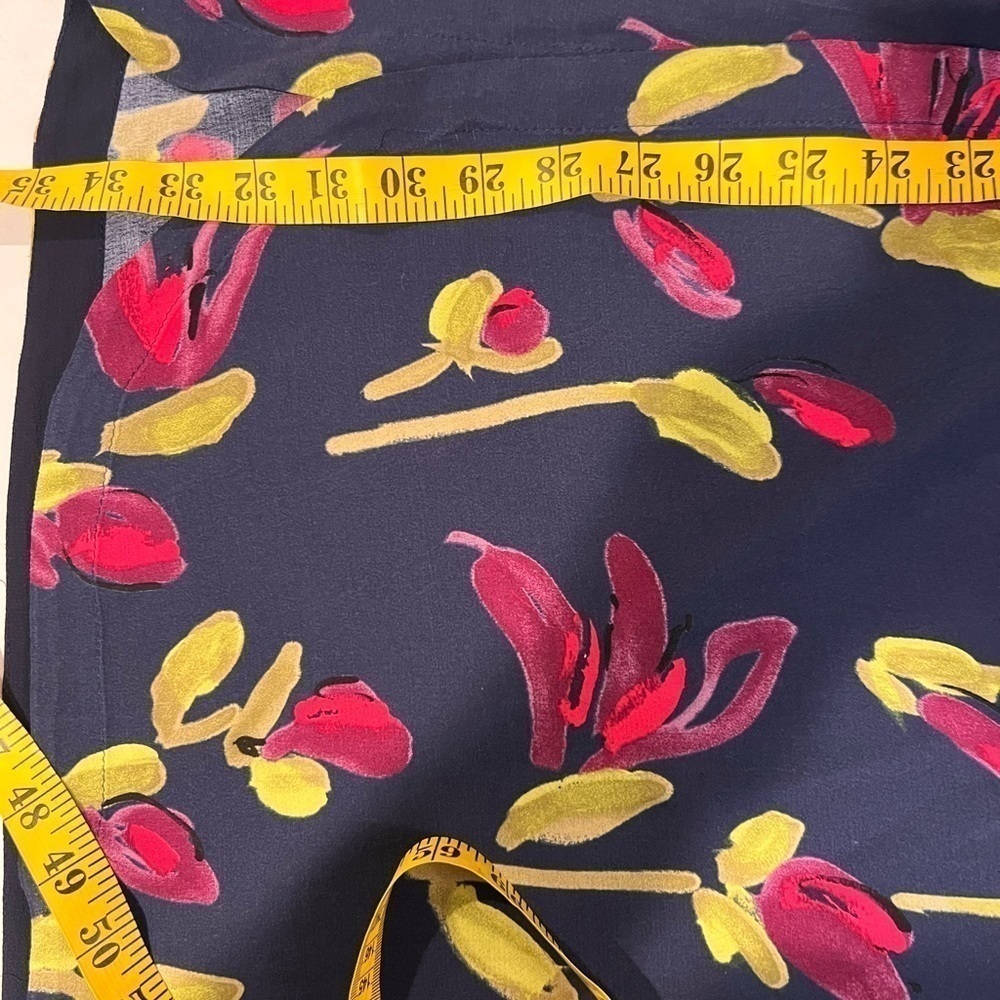 ZARA BASIC  Floral Shift Shirt tails Dress Size Medium - Picture 7 of 8